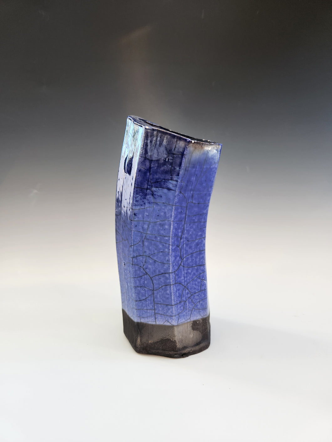 Purple Raku Vase